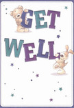 Radiating cheerful encouragement and playful sincerity, this get well card perfectly captures the comforting spirit of Golders Green. Two darling characters-a cuddly bear and an energetic pup-are joyfully engaged with oversized, colourful letters spelling out 'Get Well,' their expressive faces filled with emotion and hope. Indigo and teal hues blend vibrantly across the bold typography, standing out against a creamy, softly luminous background, much like the lively displays often seen in the local florists' windows near Golders Green Station. Playful stars in varied shades of blue and purple glimmer in the air around them, creating an atmosphere of gentle whimsy. Every illustrated strand of fur on the bear and puppy appears touchably soft, as if promising a comforting embrace. The card becomes more than a simple gesture-it is an emotional offering, filled with warmth and the kind of heartfelt care that defines this north London neighbourhood. Whether delivered alongside a beautiful bouquet or tucked into a recovering friend's bedside table, this design brings moments of reassurance, light-hearted comfort, and genuine kindness reminiscent of Golders Green's community spirit.